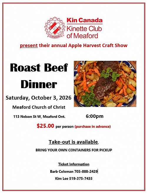 2026 Meaford Scarecrow Invasion BBQ, October 2nd 2026