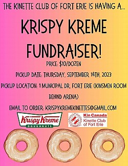 Fort Erie Kinette Club Krispy Kreme fundraiser