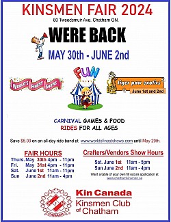 Chatham Kinsmen Fair, 2024