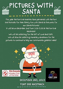 Fort Erie Kinettes Pictures With Santa